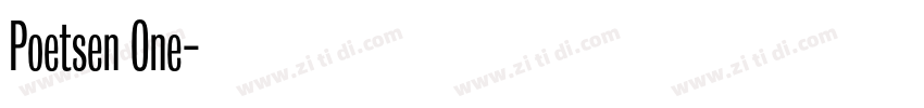 Poetsen One字体转换